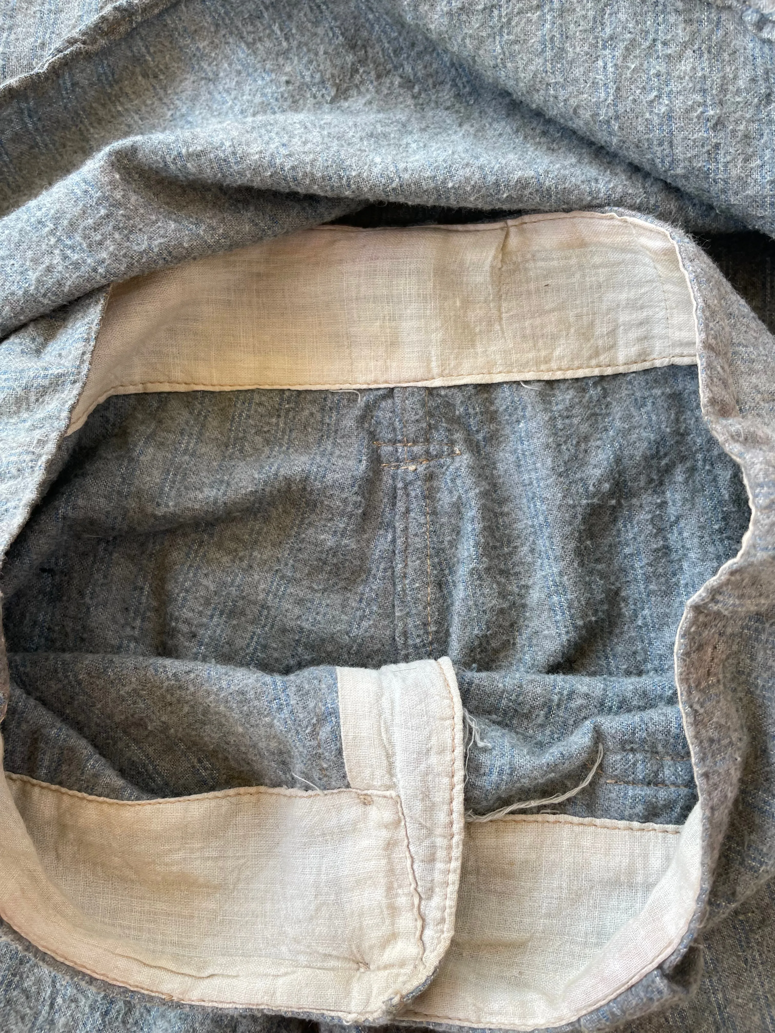 1930s Striped Cotton Flannel Sportswear Two Piece Set