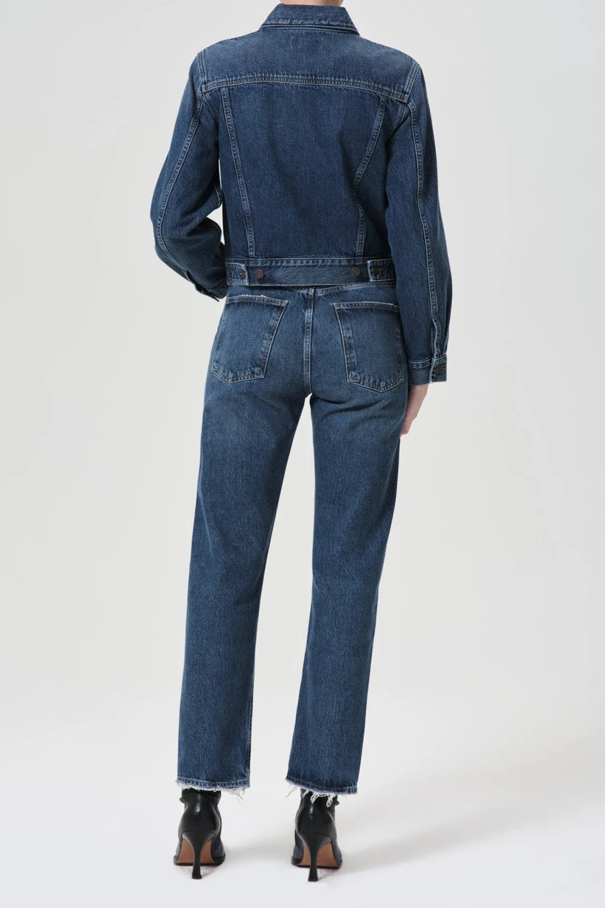 90's Pinch Waist High Rise Straight in Range