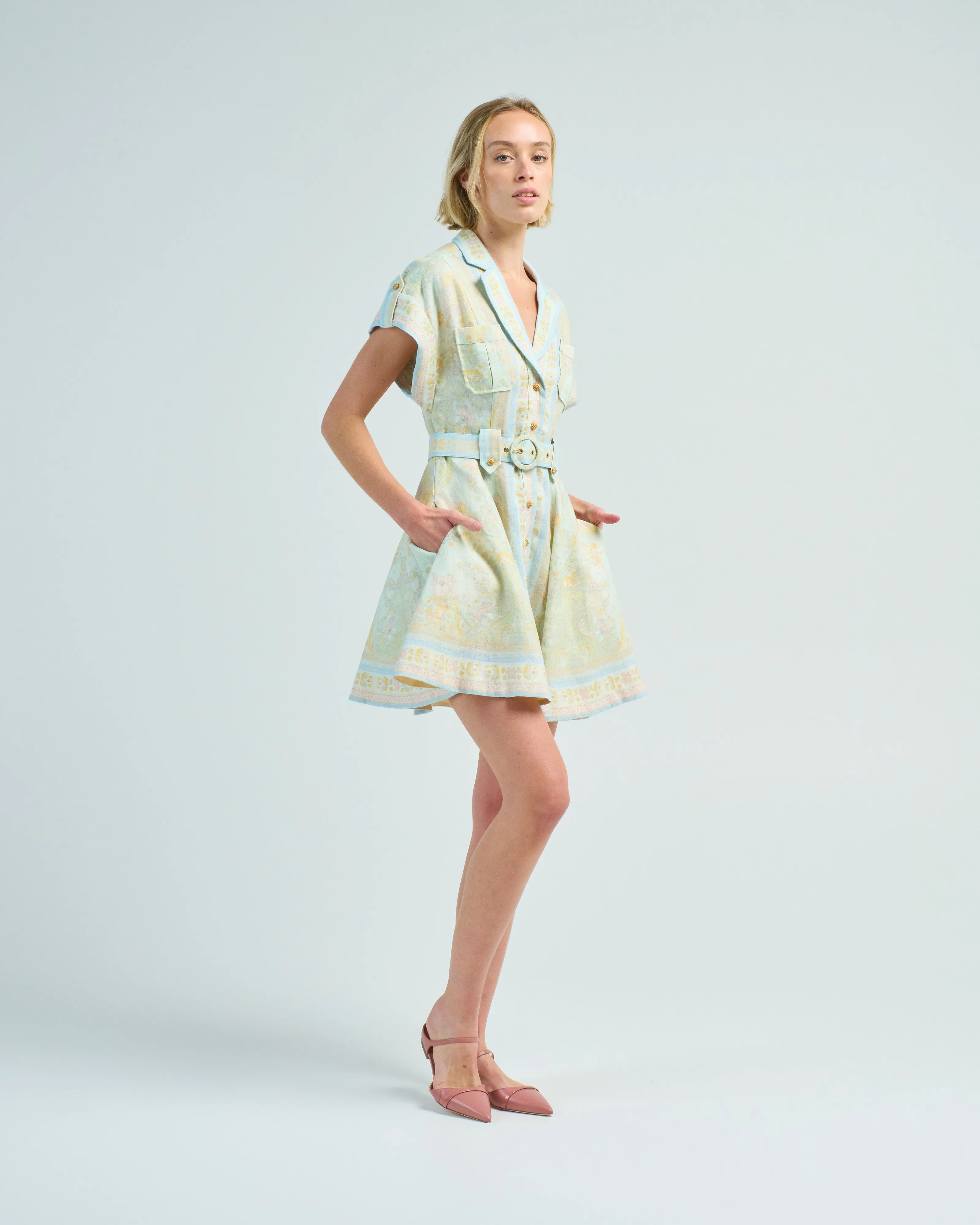 acacia mini shirt dress