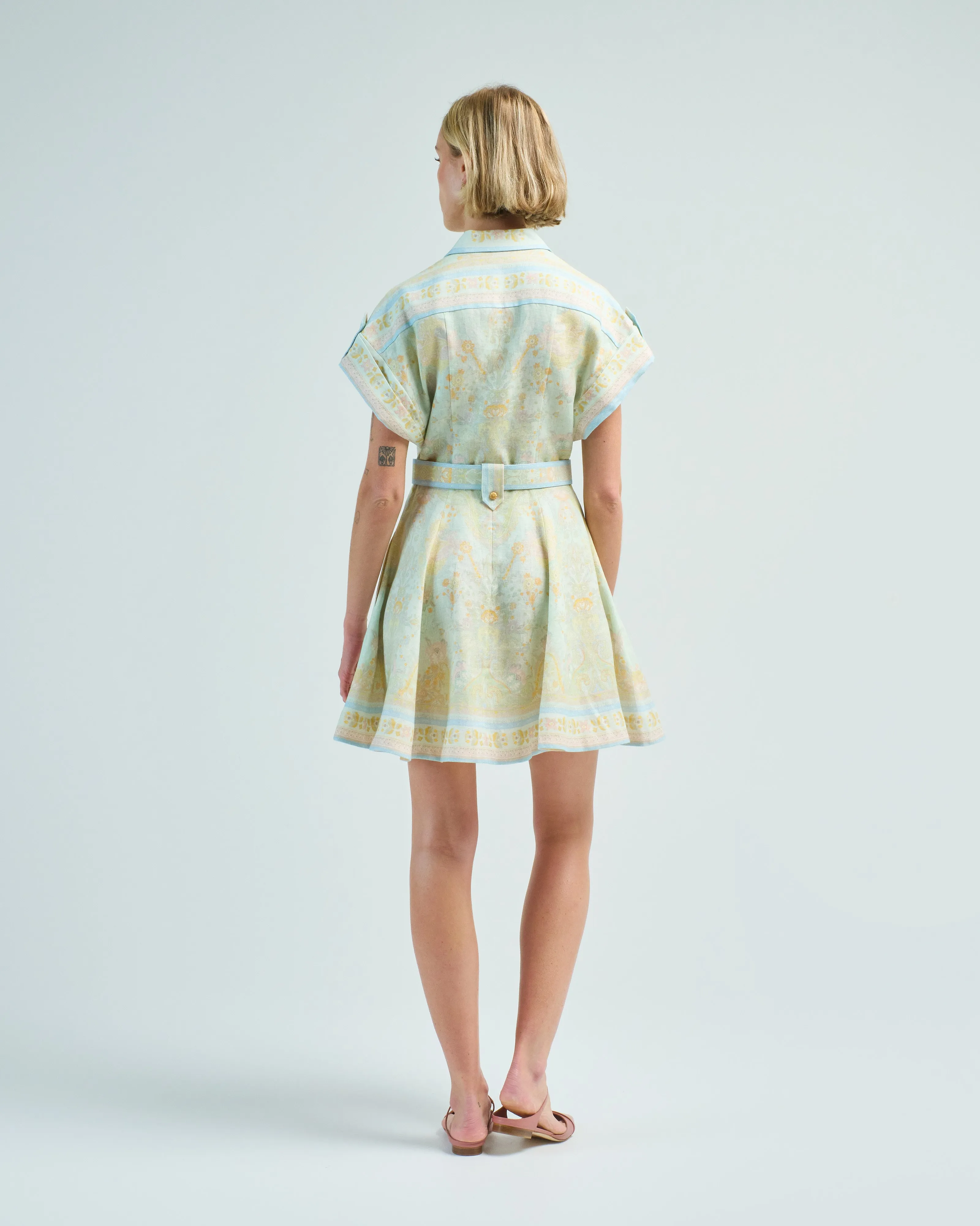 acacia mini shirt dress