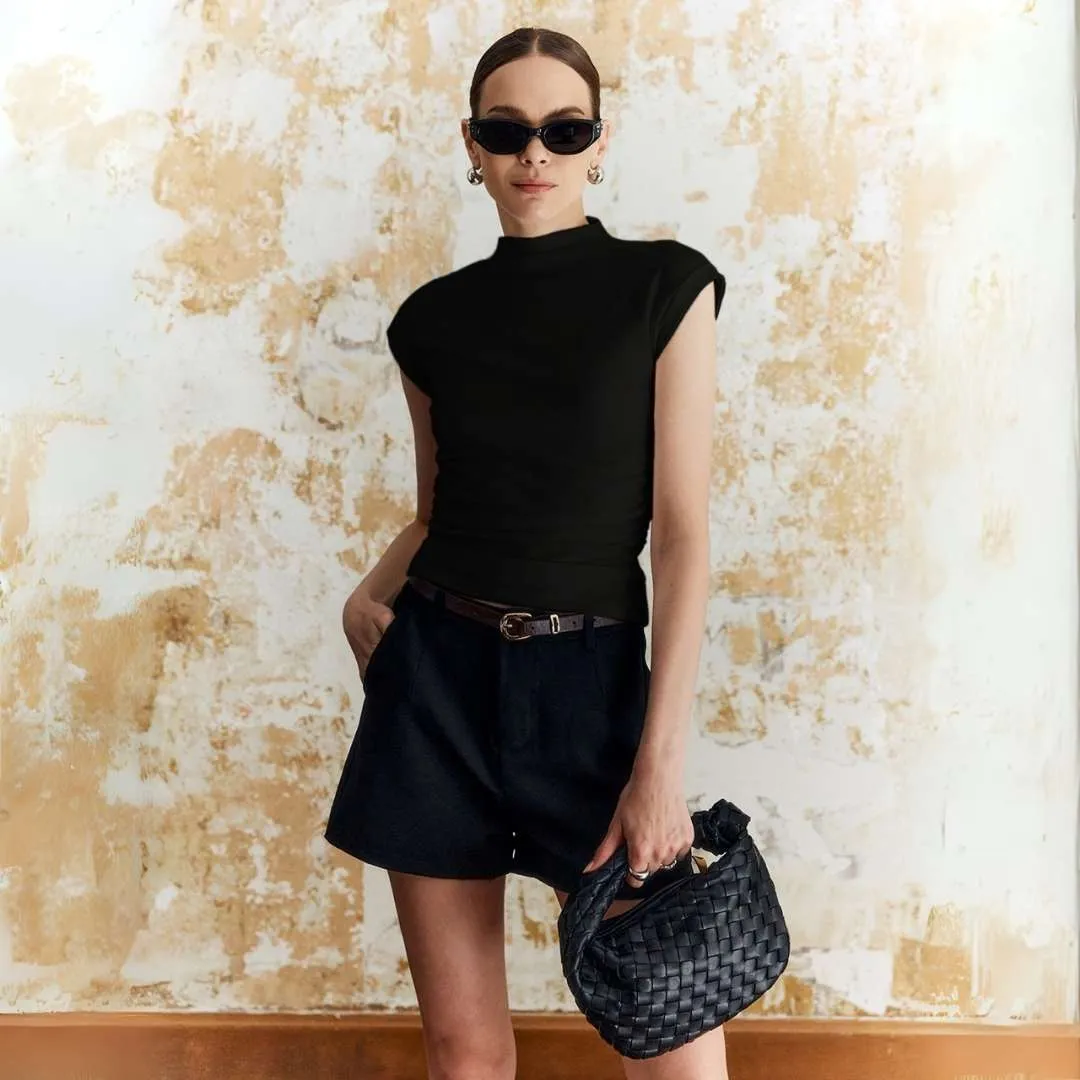 Anais™ | Elegant High Neck Top