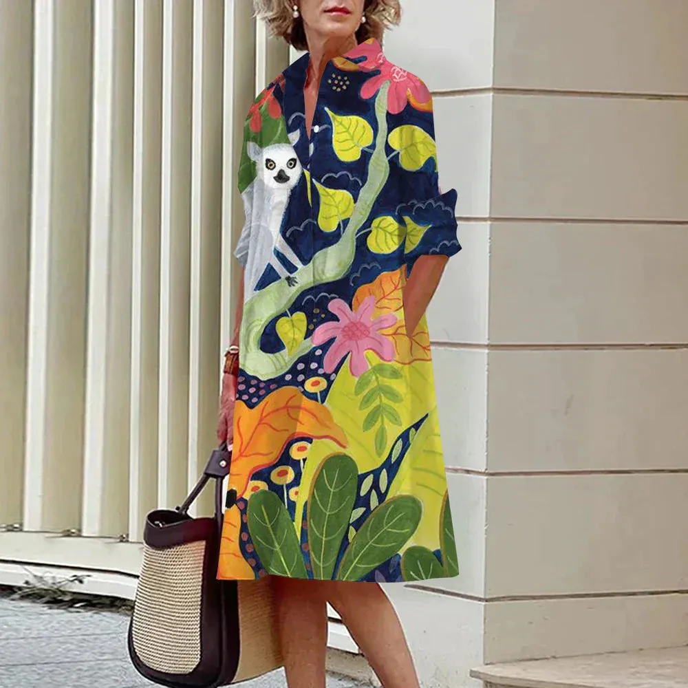 Anastasia -Elegant shirt dress