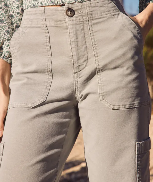 Aria Straight Leg Utility Pant in Faded Olive