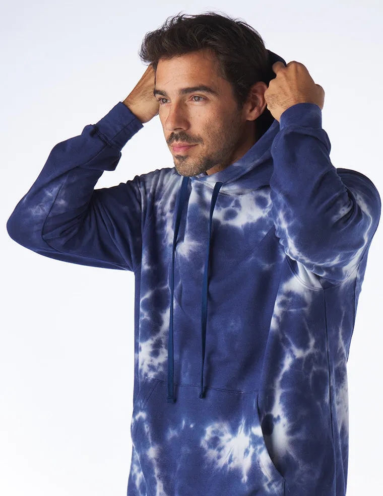 Atlas Hoodie: Indigo Blur Dye