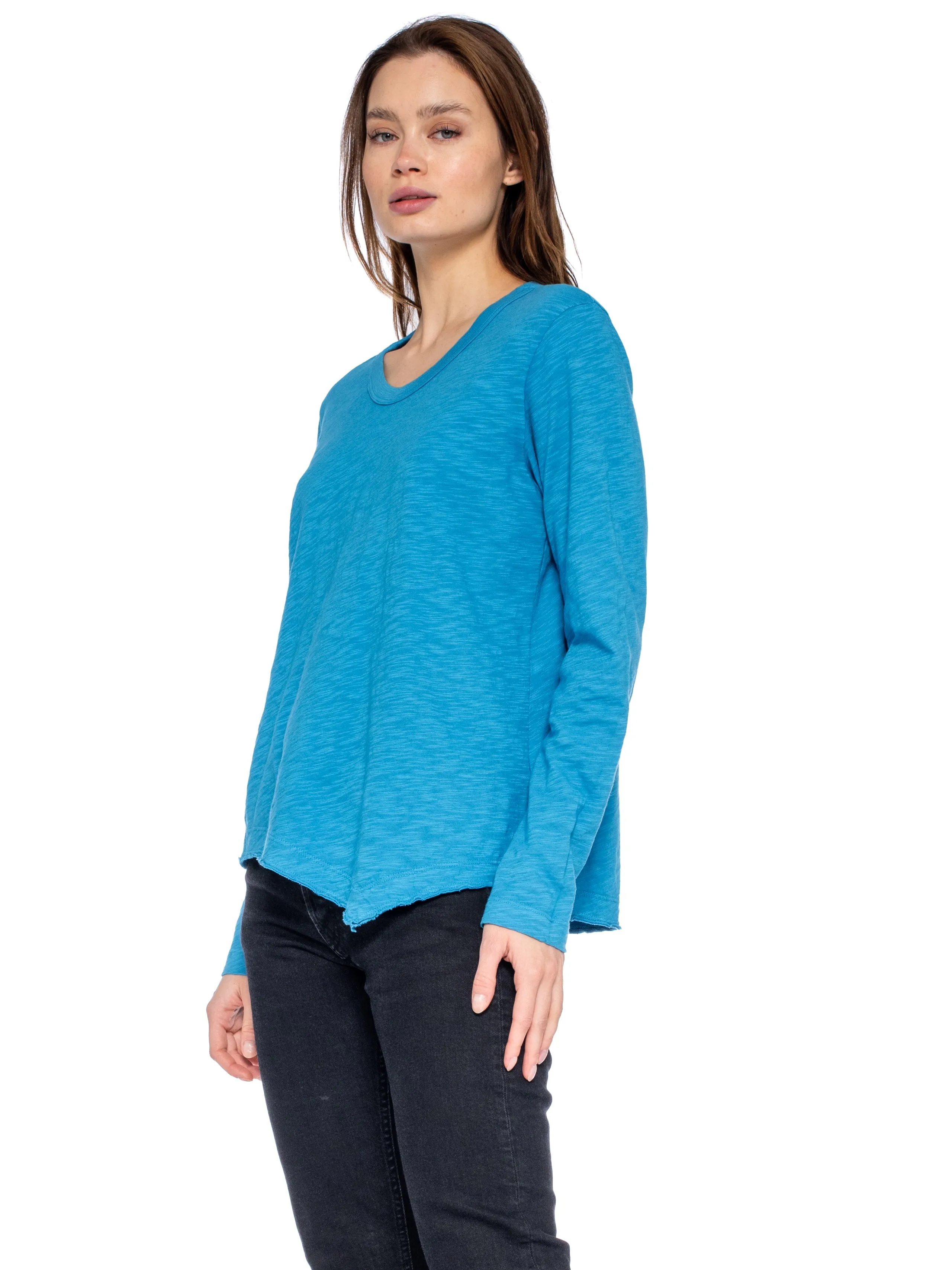 Baby Tee Twisted Crew Long Sleeve
