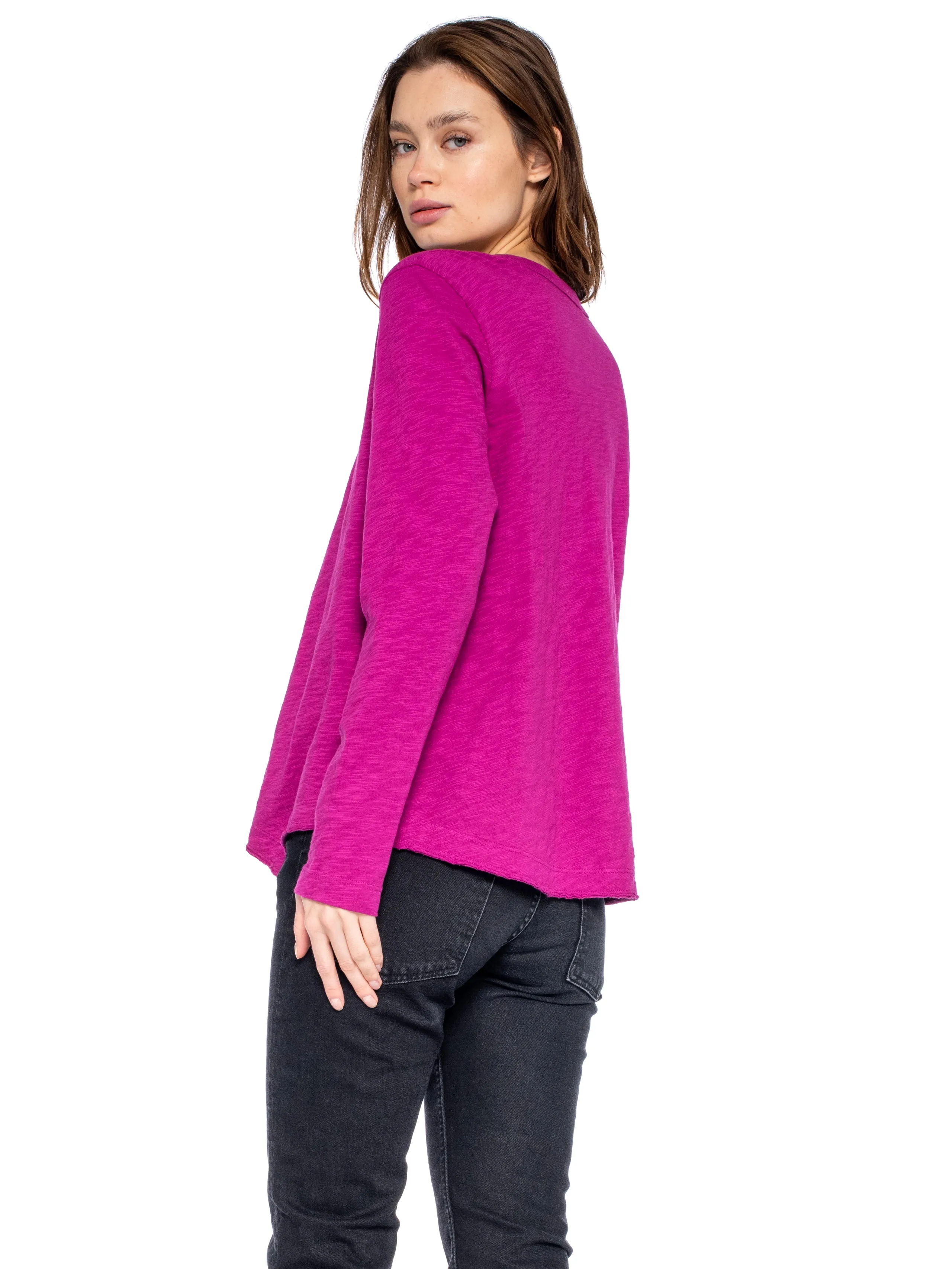Baby Tee Twisted Crew Long Sleeve