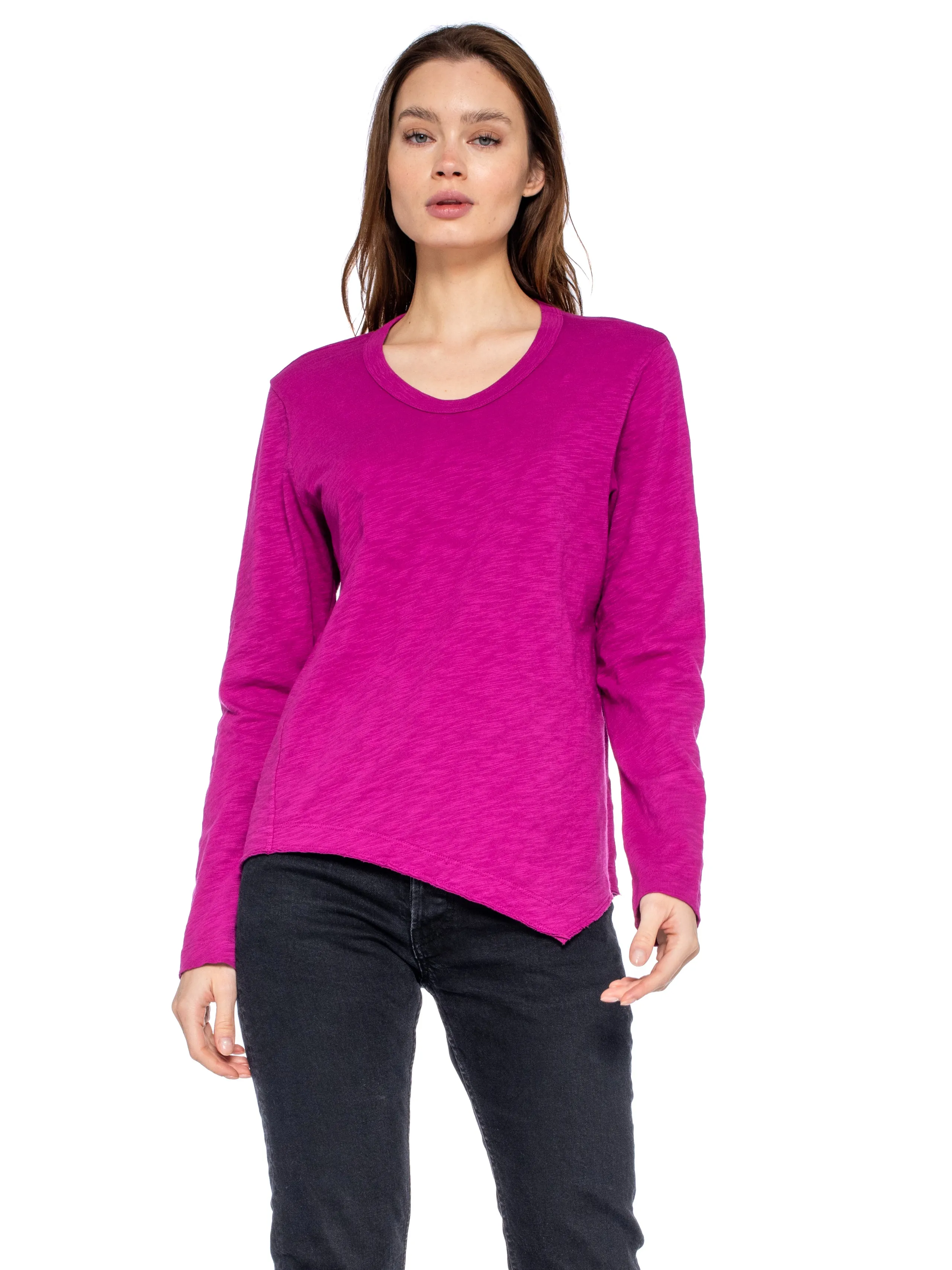 Baby Tee Twisted Crew Long Sleeve