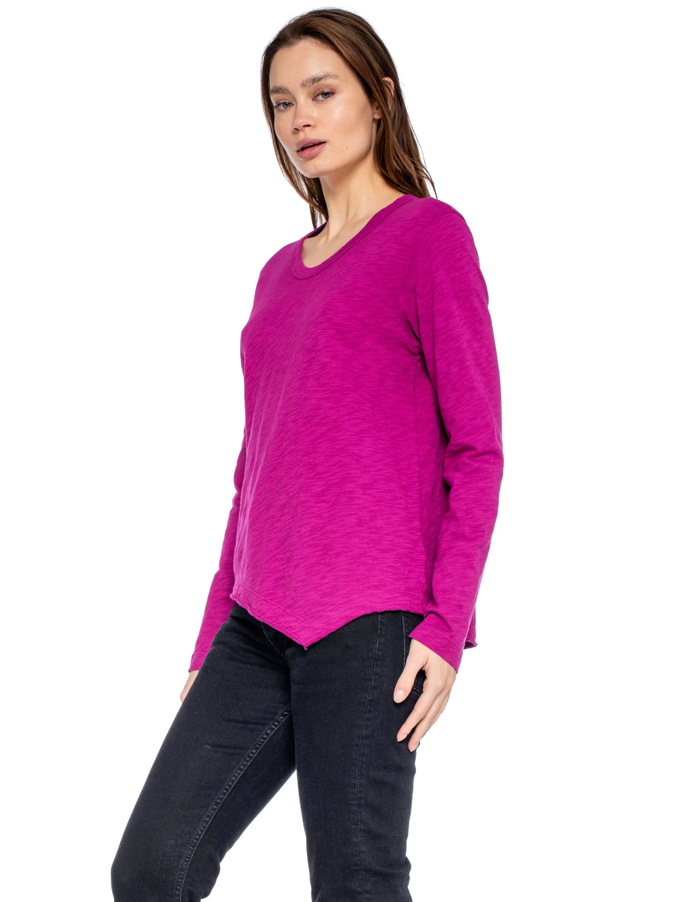 Baby Tee Twisted Crew Long Sleeve