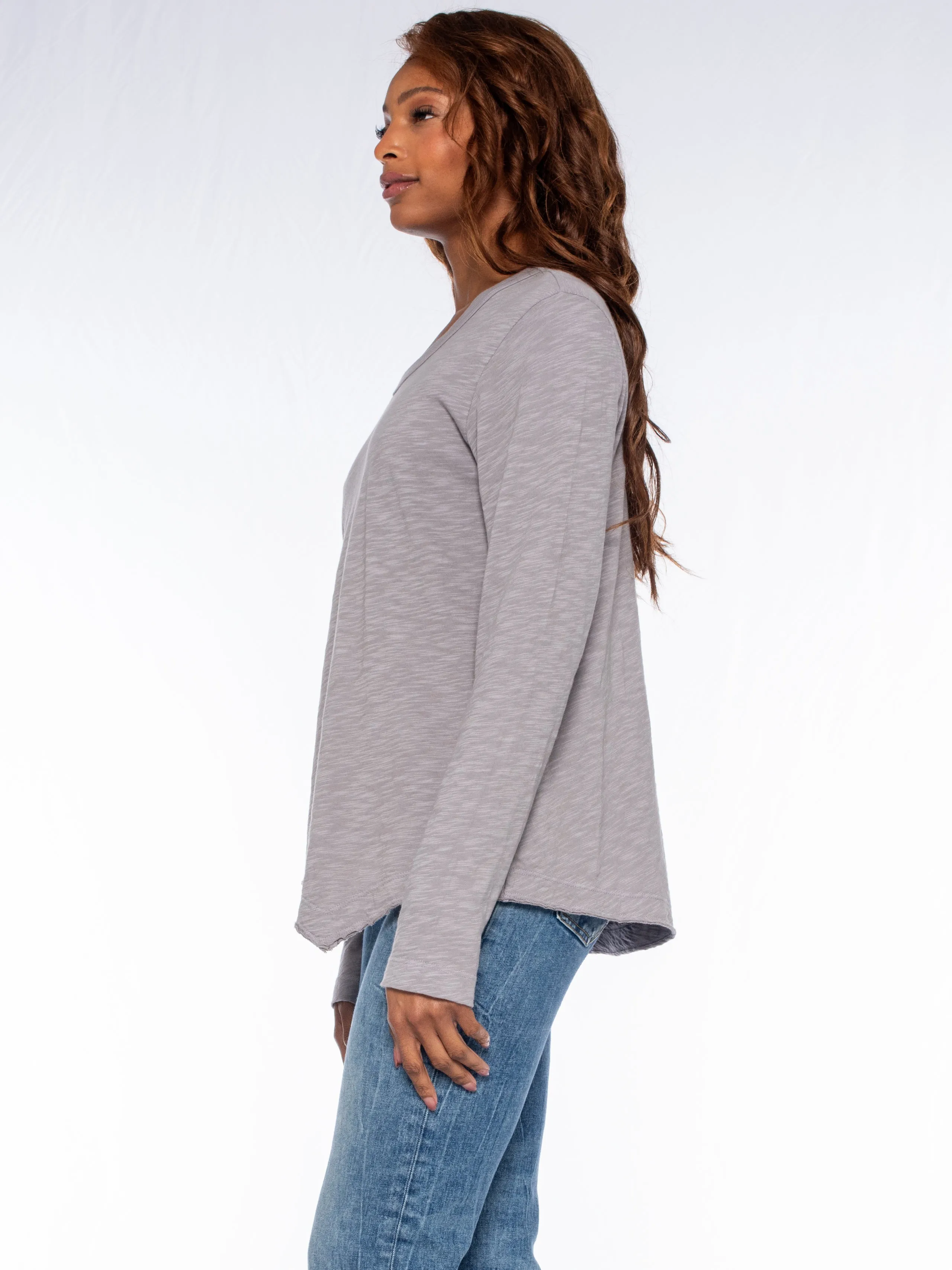 Baby Tee Twisted Crew Long Sleeve