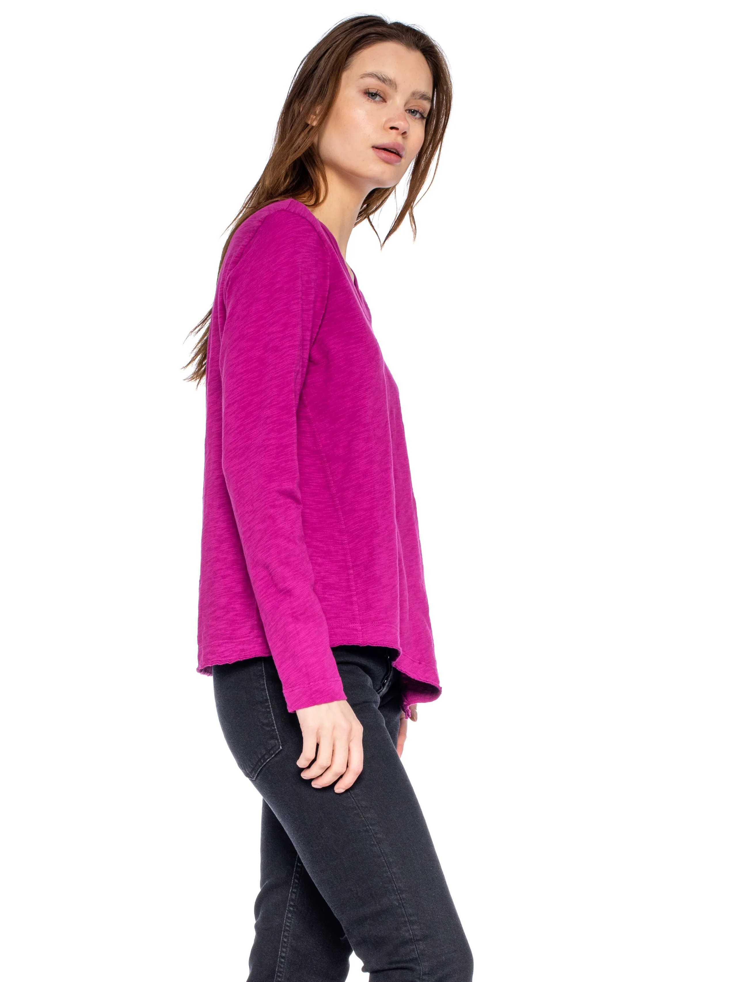 Baby Tee Twisted Crew Long Sleeve