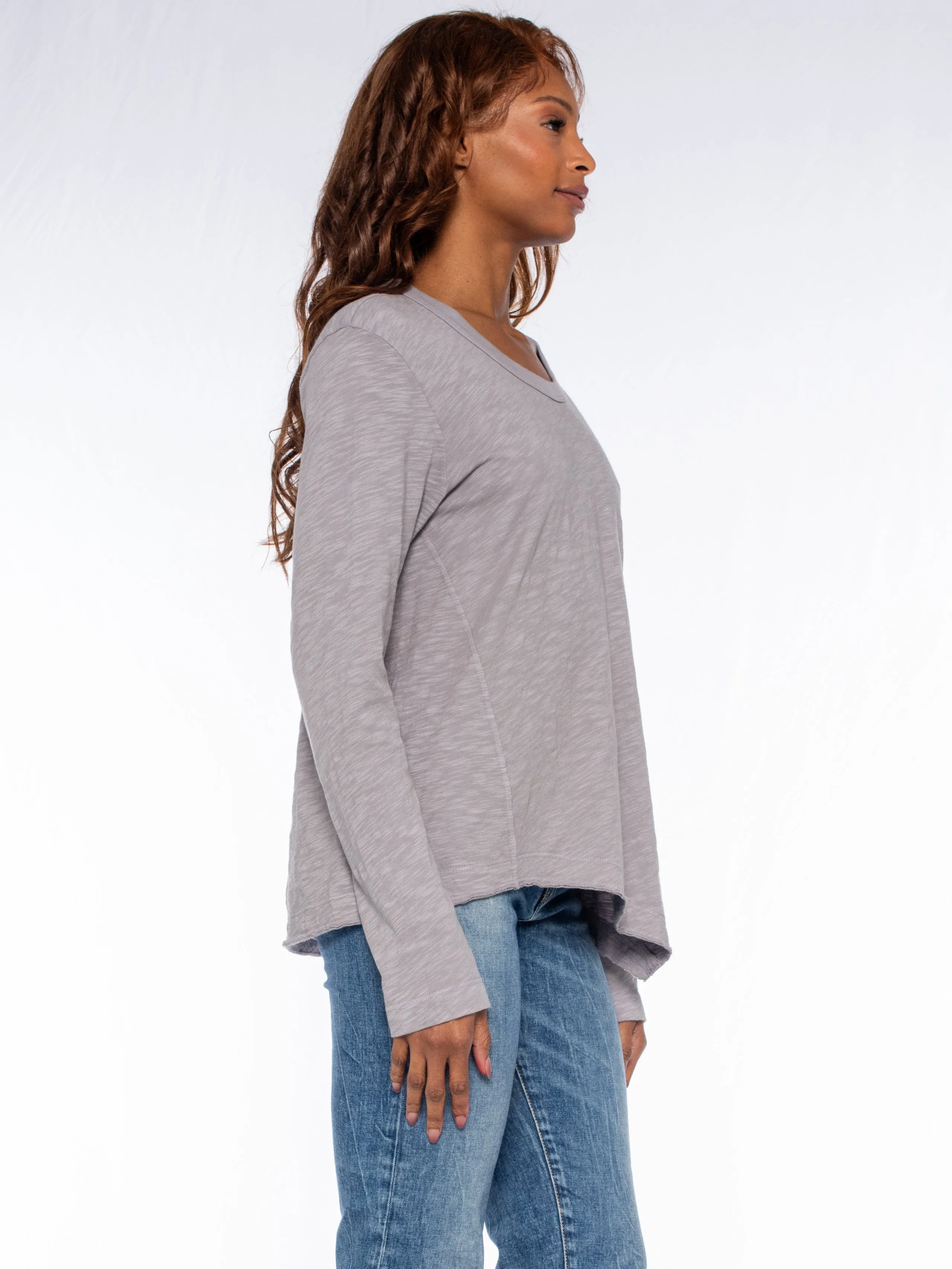 Baby Tee Twisted Crew Long Sleeve