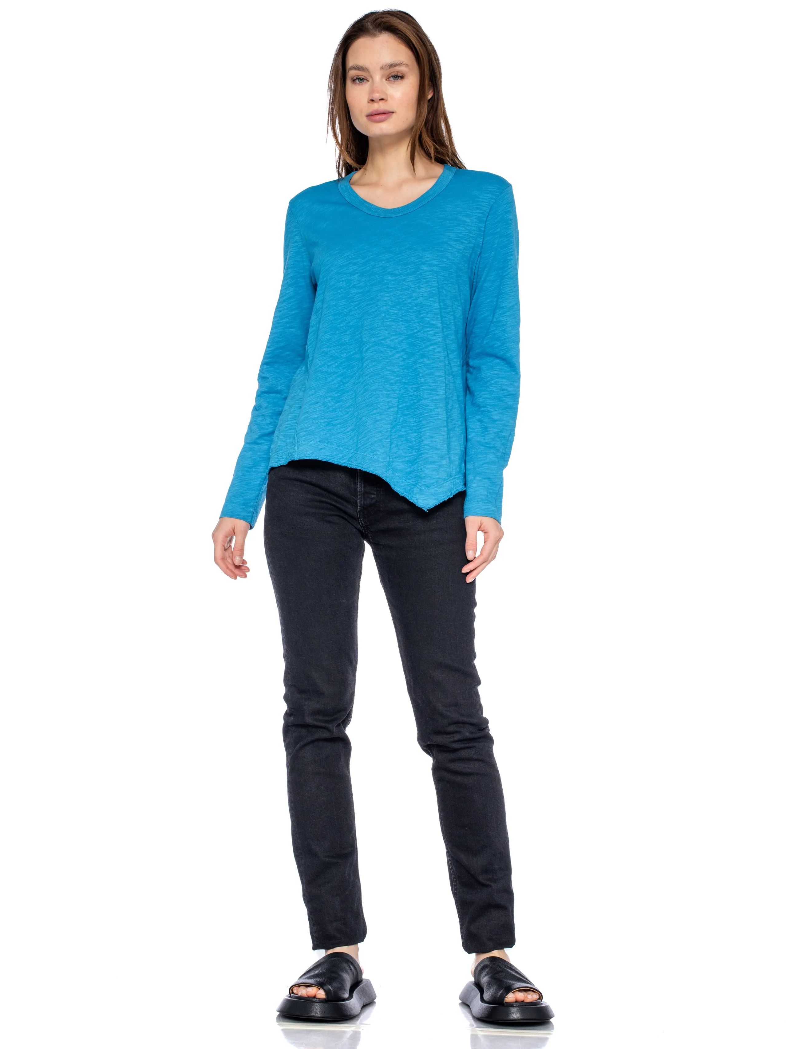 Baby Tee Twisted Crew Long Sleeve