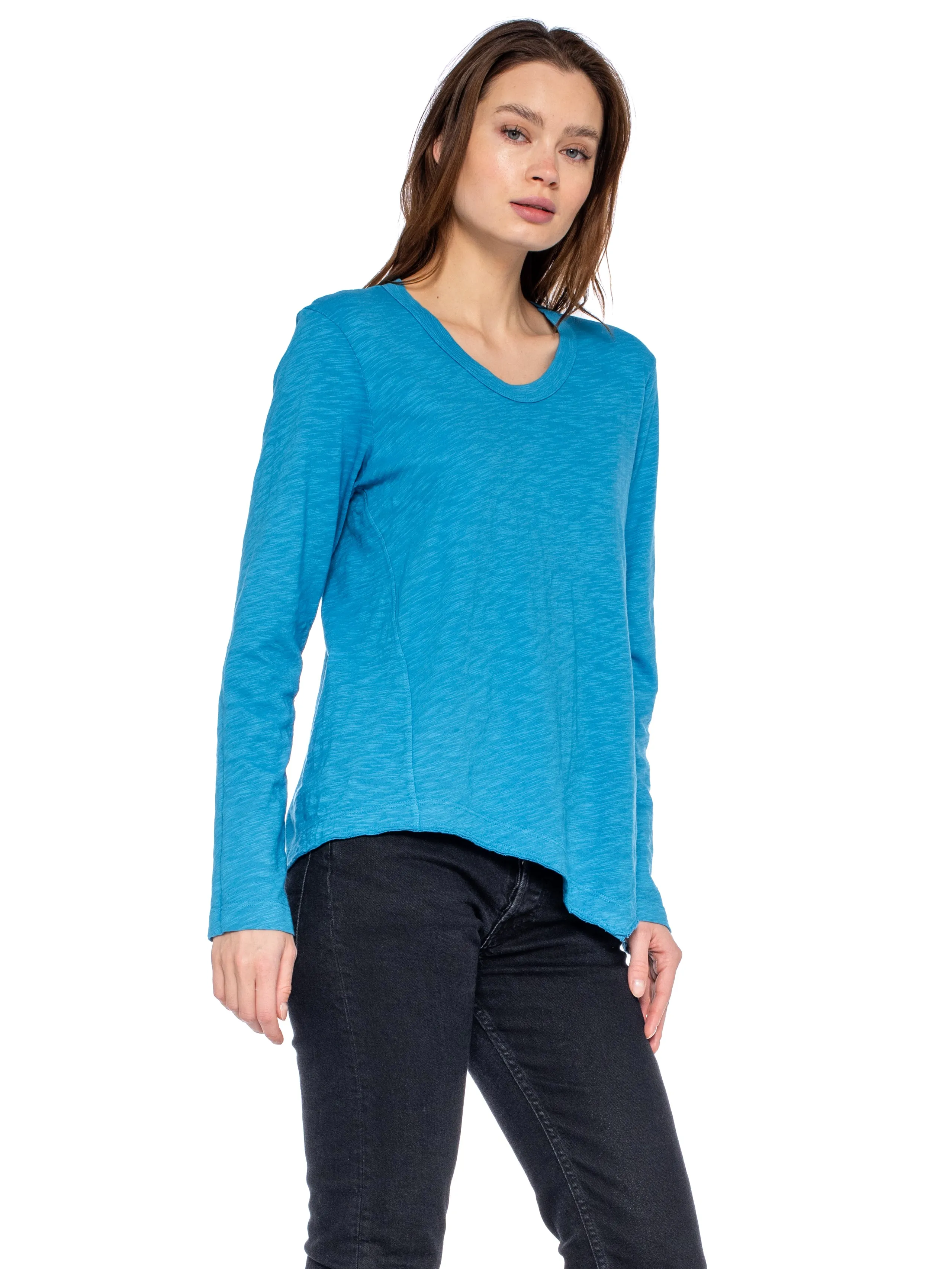 Baby Tee Twisted Crew Long Sleeve