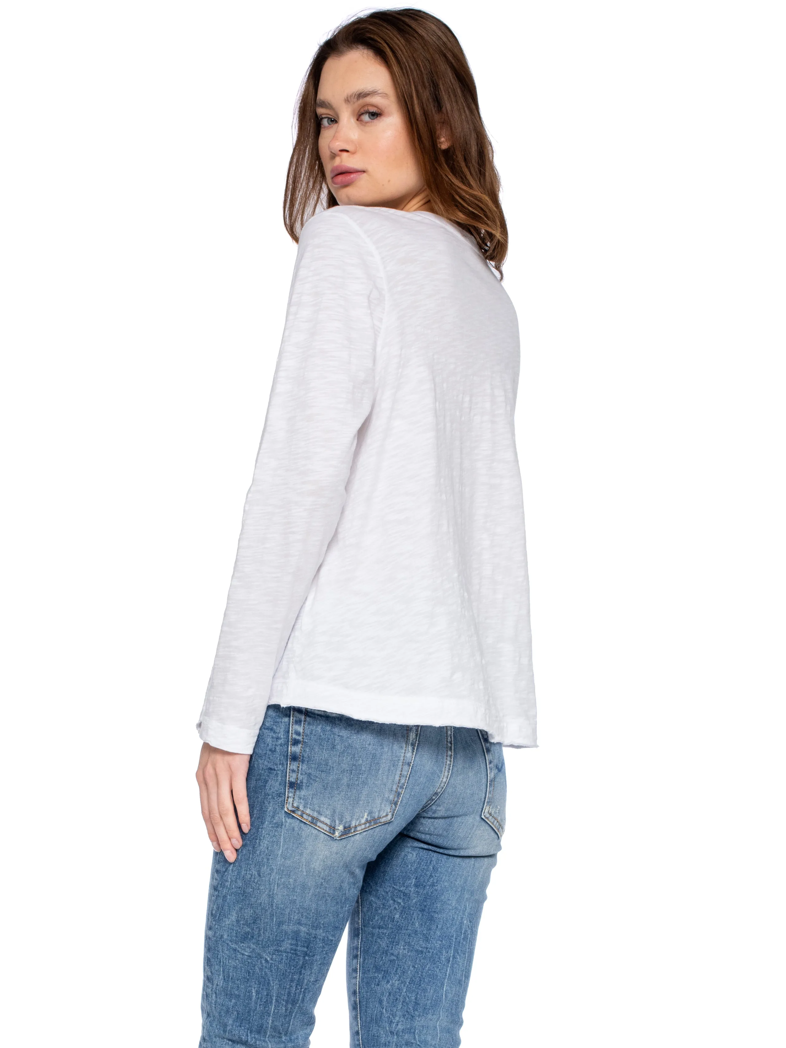 Baby Tee Twisted Crew Long Sleeve