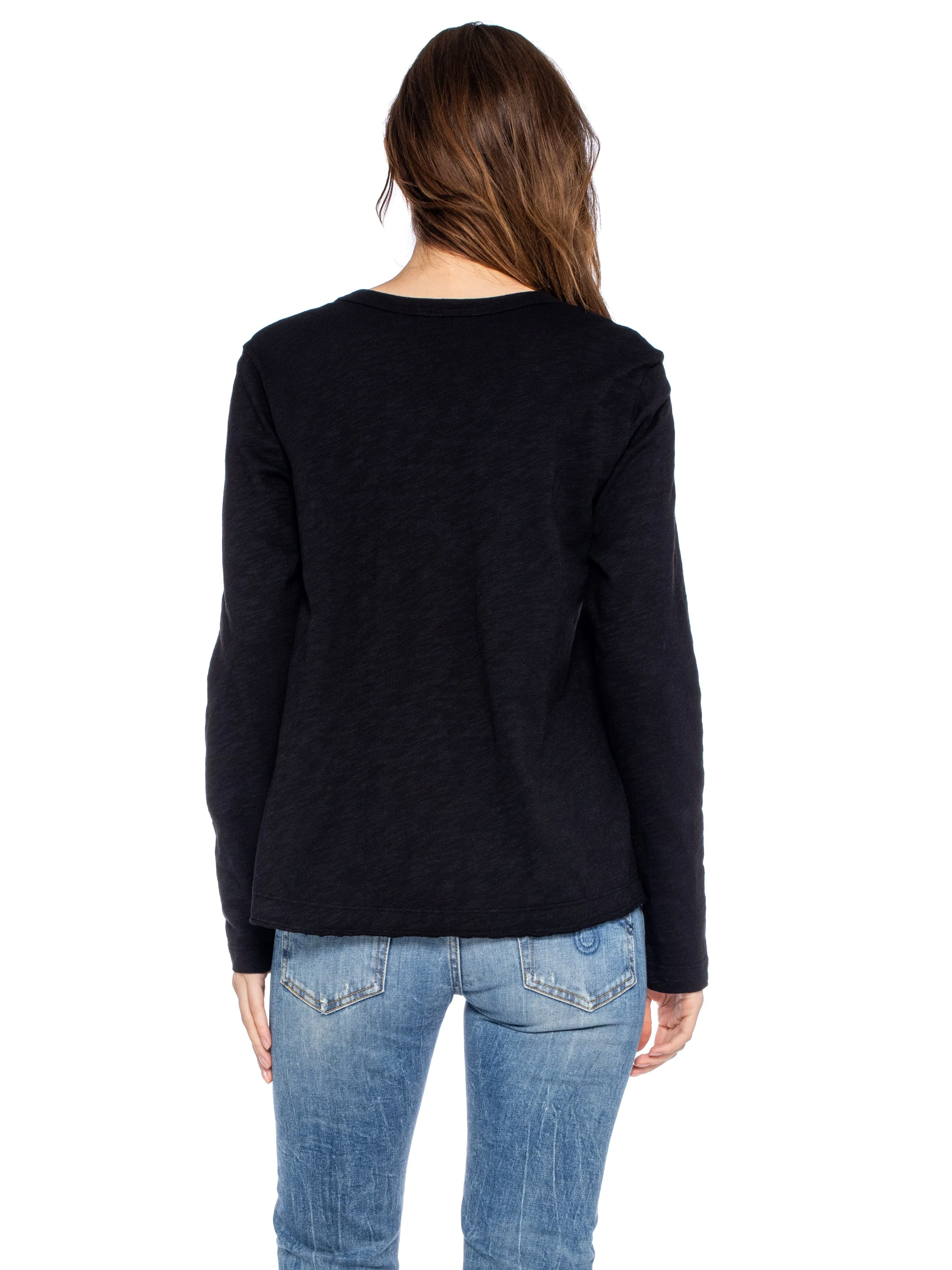 Baby Tee Twisted Crew Long Sleeve