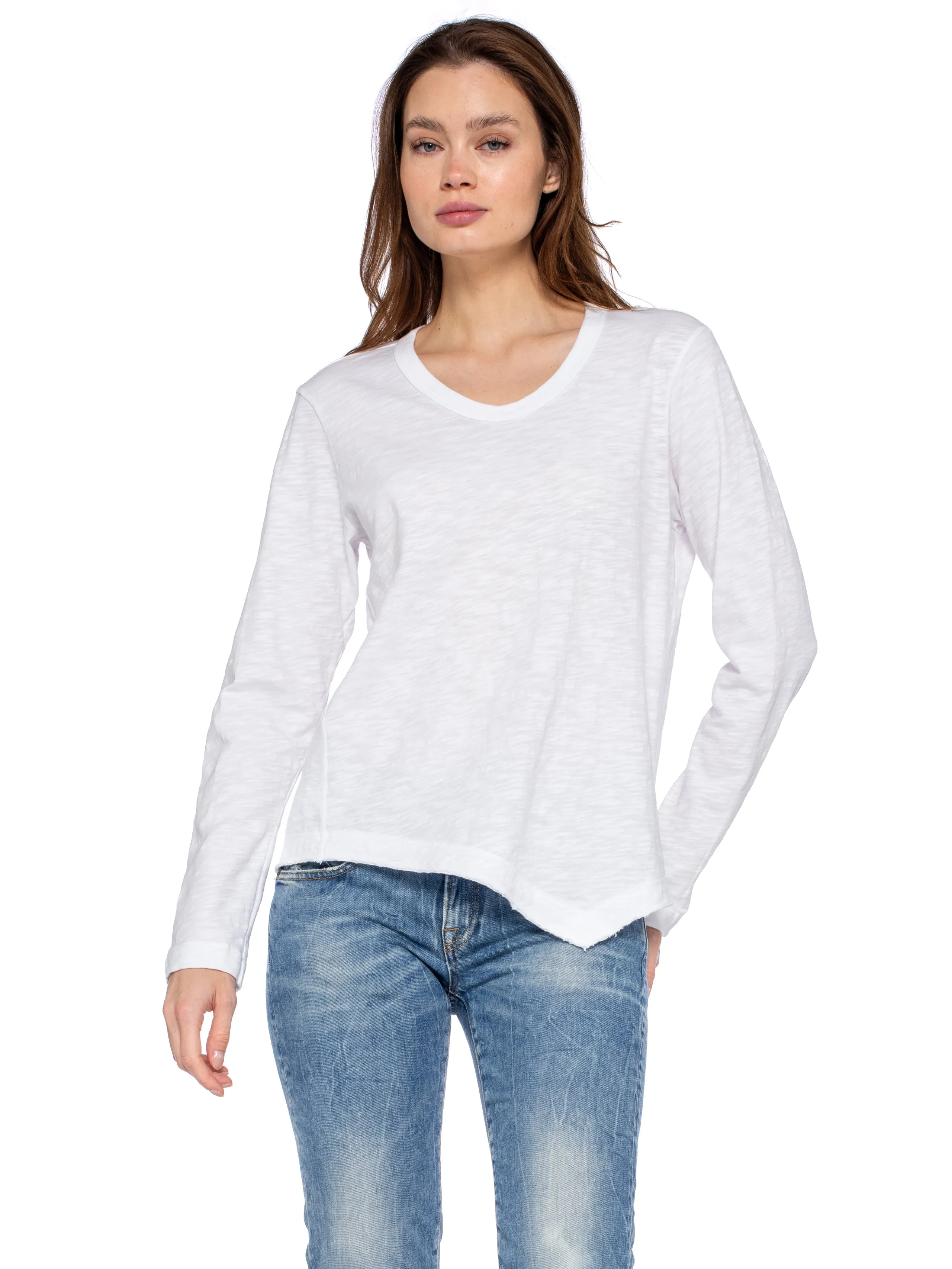 Baby Tee Twisted Crew Long Sleeve