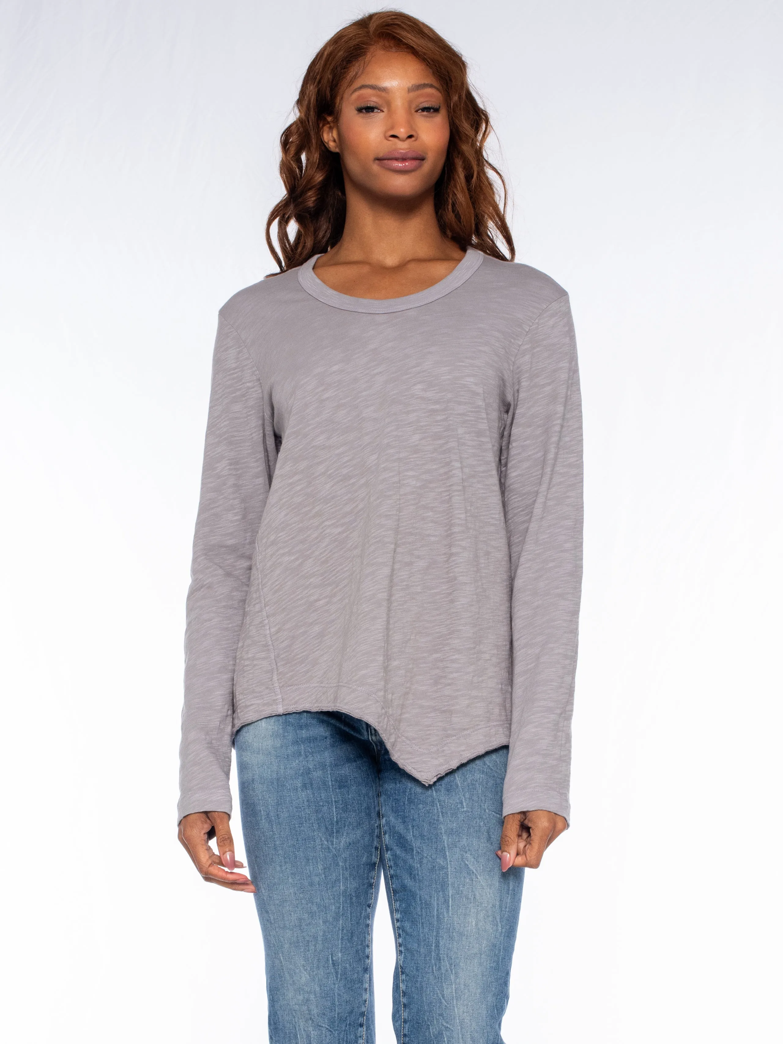 Baby Tee Twisted Crew Long Sleeve