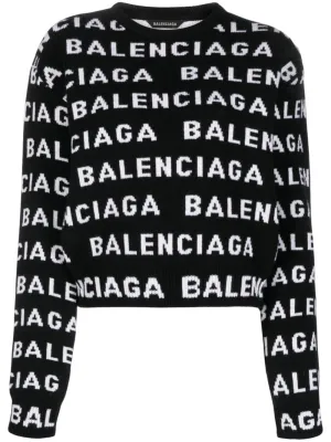 Balenciaga Logo Wool Sweater