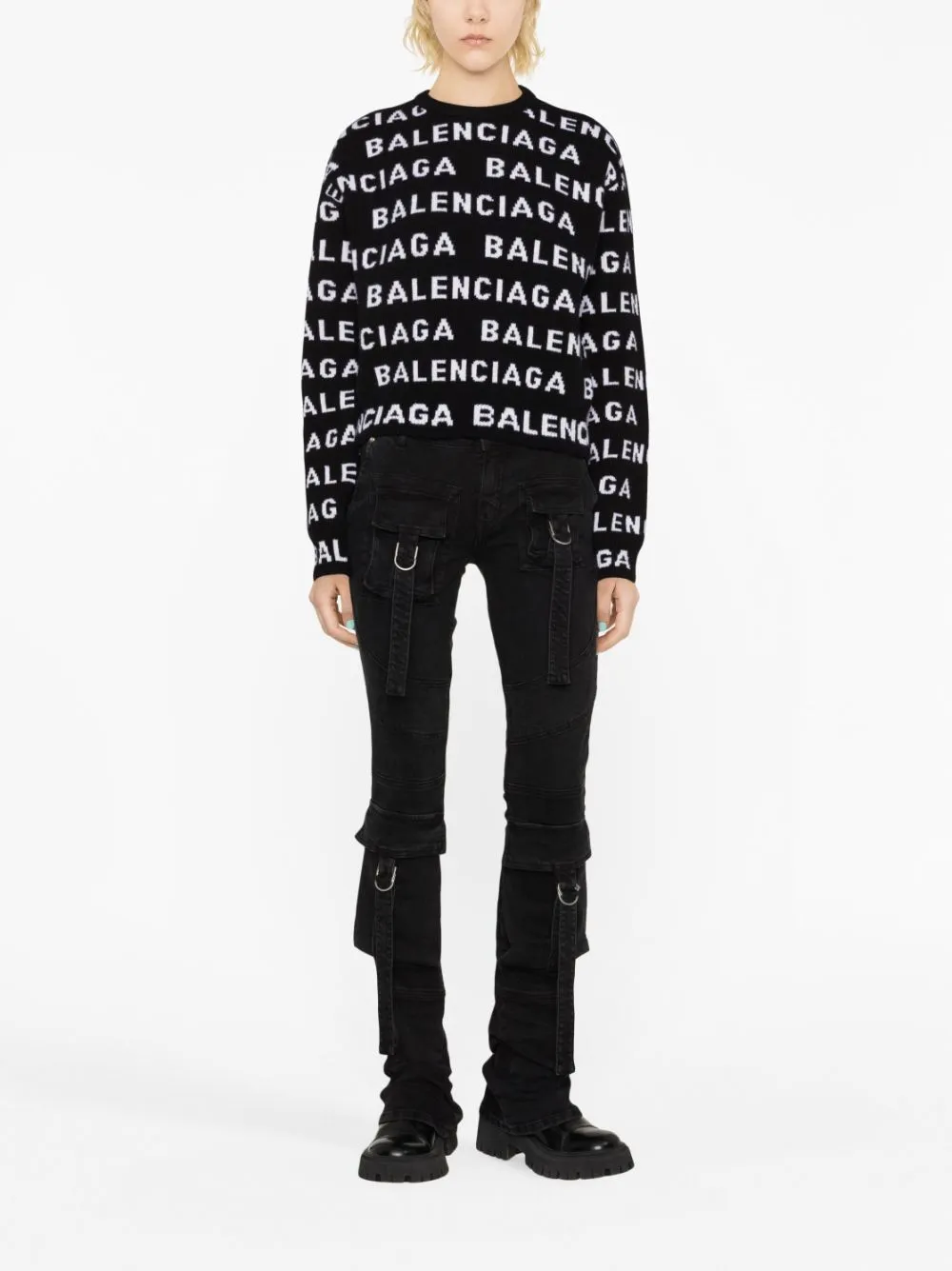 Balenciaga Logo Wool Sweater