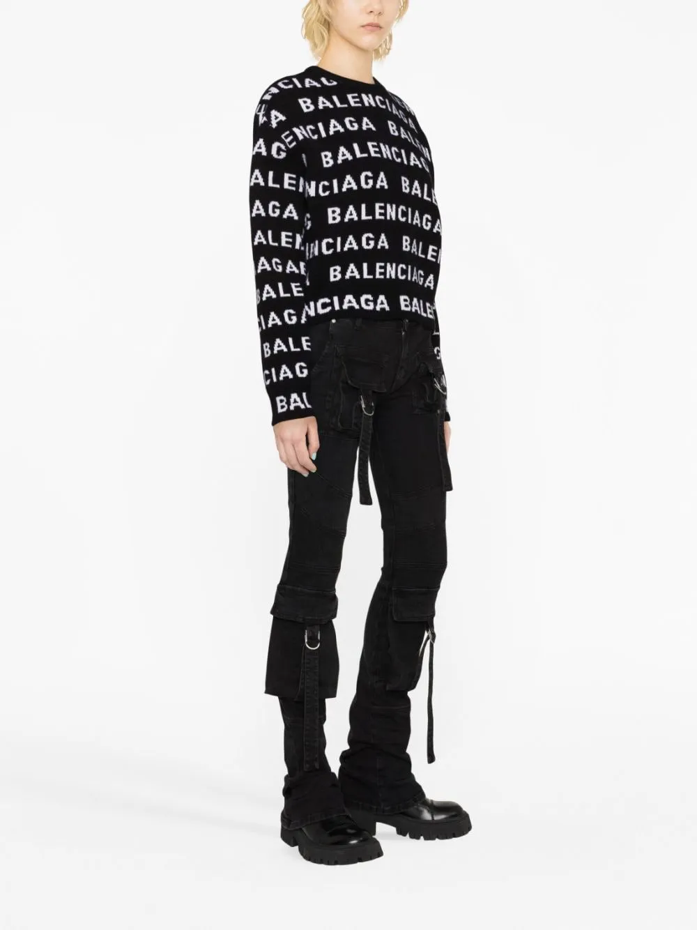 Balenciaga Logo Wool Sweater