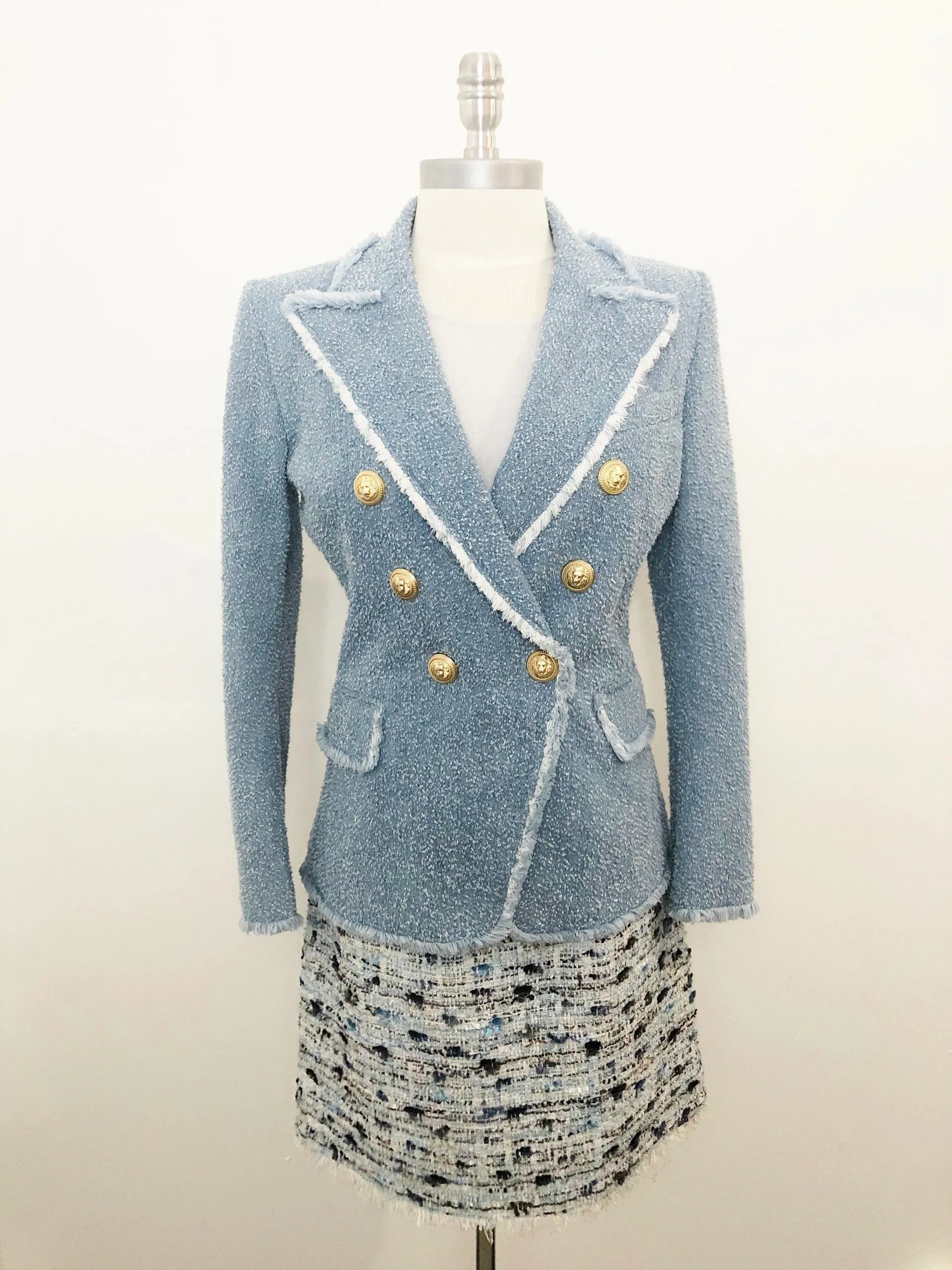Balmain Double Breasted Blazer Size 38 Fr ( S / 6 Us)