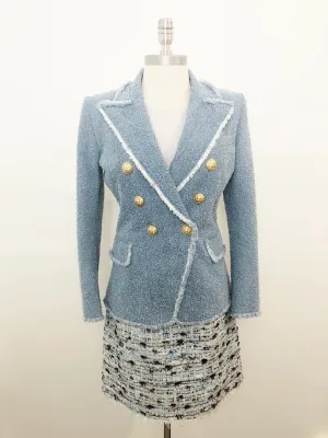 Balmain Double Breasted Blazer Size 38 Fr ( S / 6 Us)