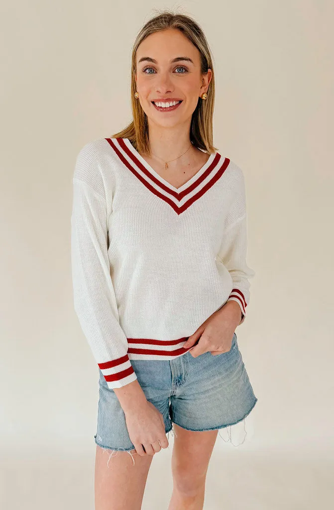 BASES LOADED VARSITY SWEATER