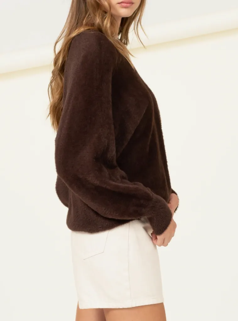 Batwing Sleeve Relaxed Fit Sweater