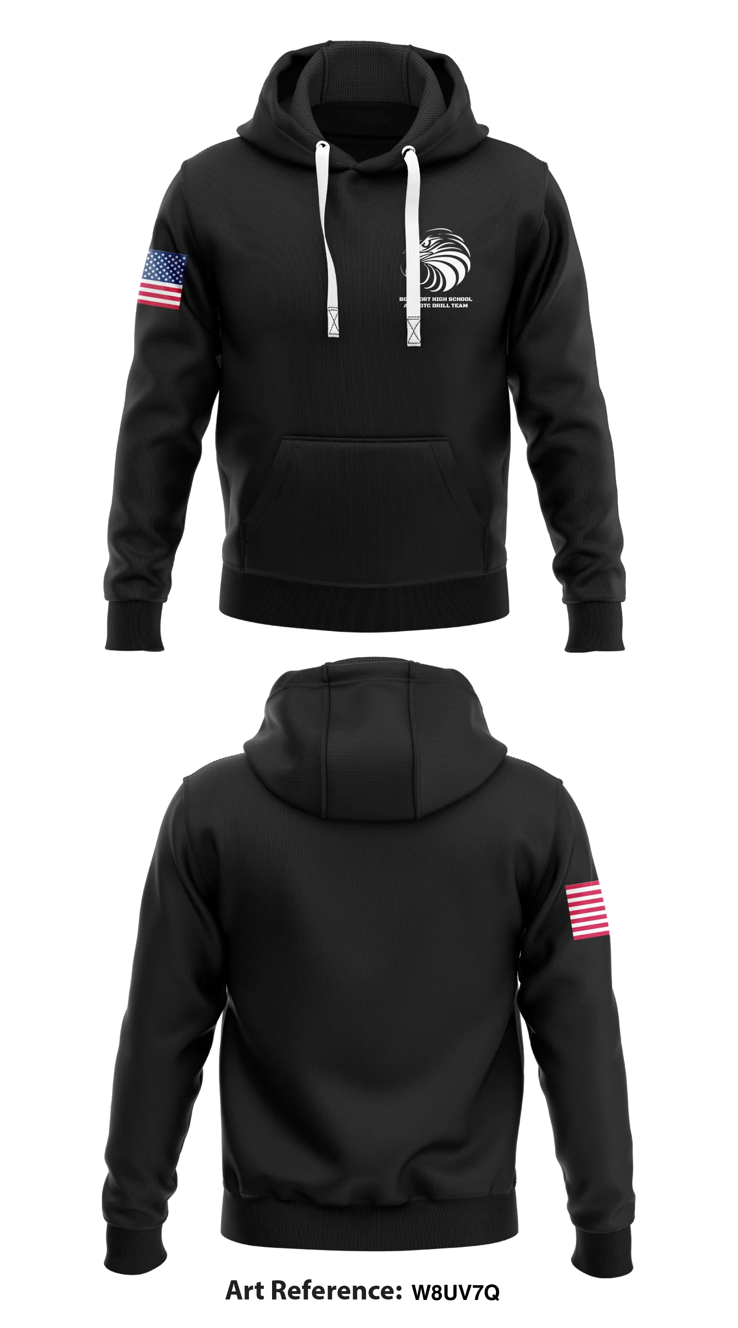 Beaufort High School AFJROTC Drill Team  Core Men's Hooded Performance Sweatshirt - w8UV7q