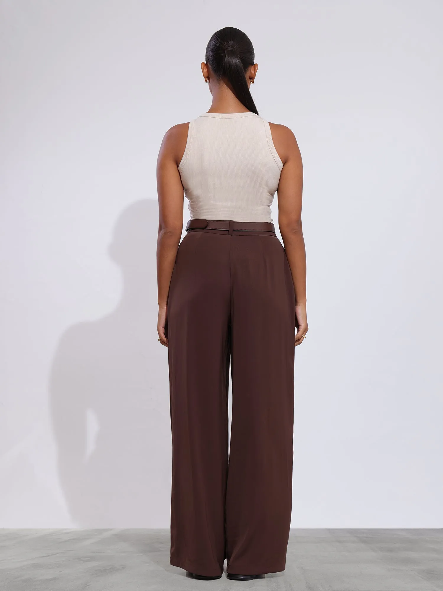 Beck High Neck Sleeveless Crop Top