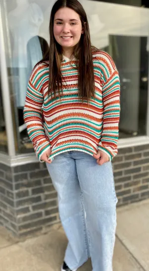Bell Sleeve Baja Sweater