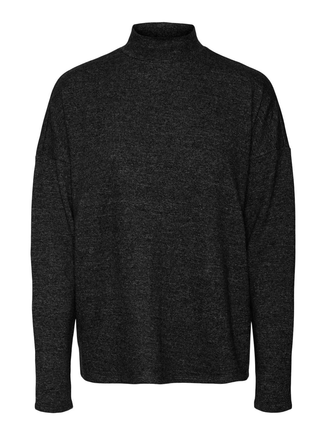Bella Black High Neck Knit Top