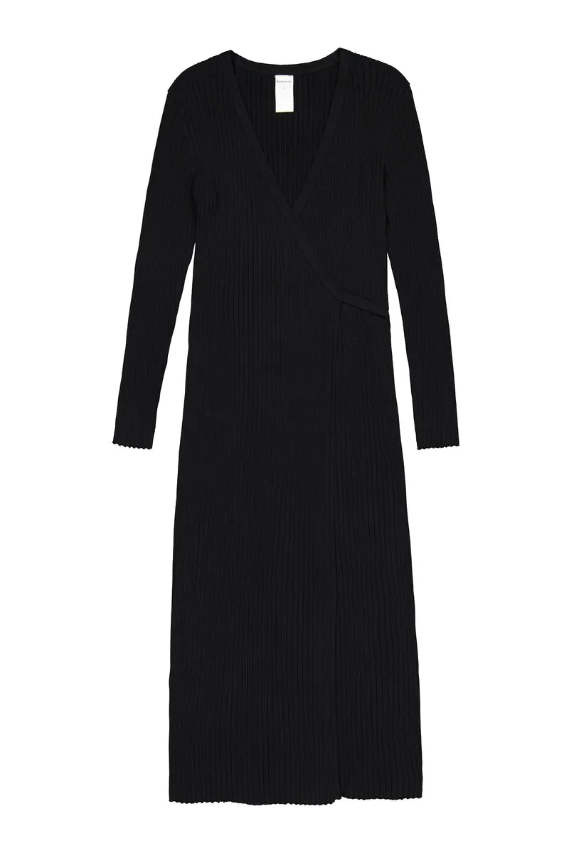 Billie wrap dress black