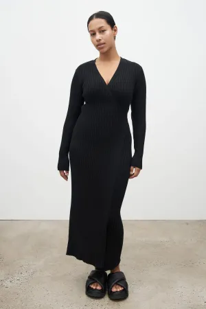 Billie wrap dress black