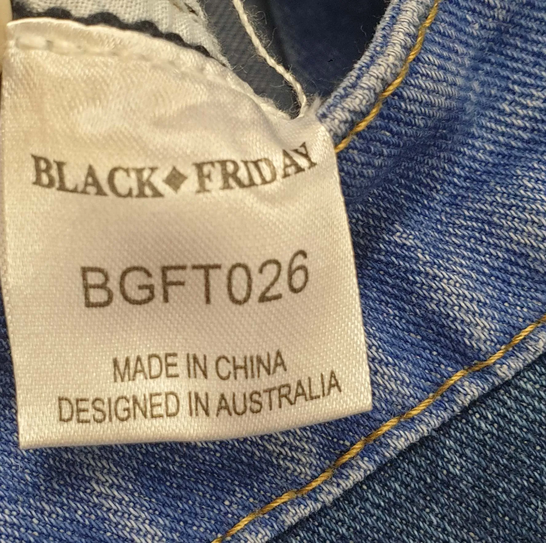 Black Friday two-toned denim jeans size 12