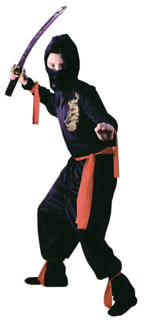 Black Ninja Child Medium  Costume
