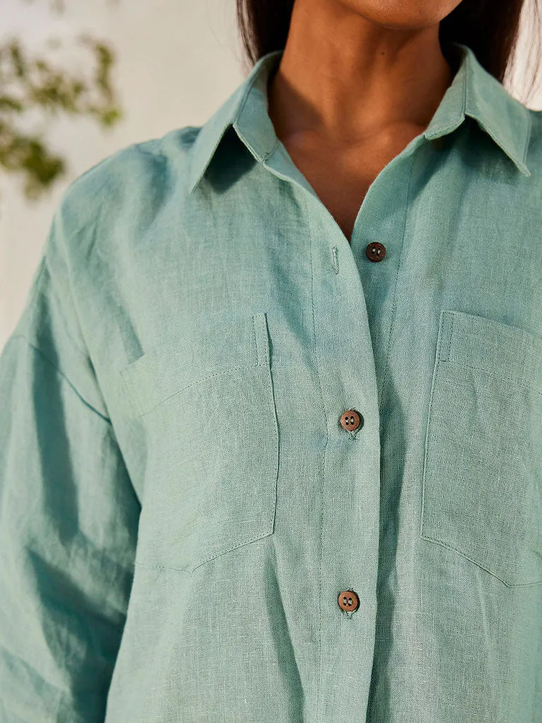 Blue Haze Shirt Dress