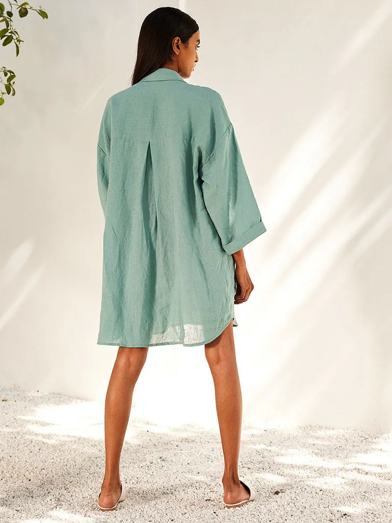 Blue Haze Shirt Dress