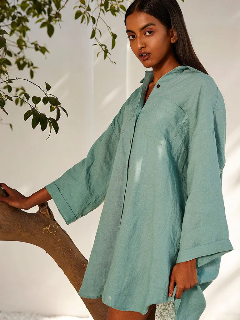 Blue Haze Shirt Dress