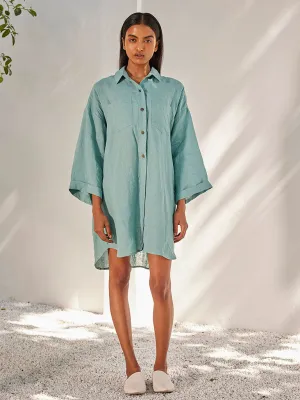 Blue Haze Shirt Dress