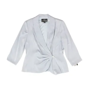 Blue Solid Blazer
