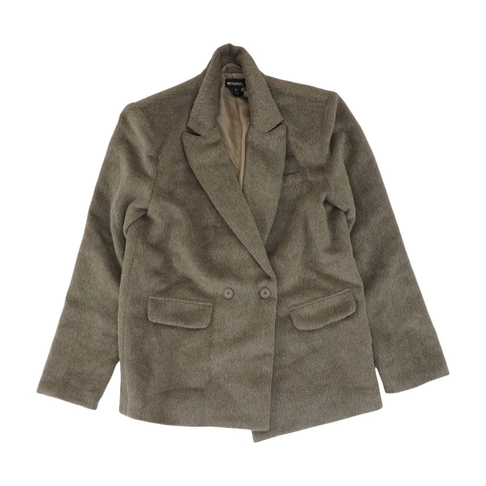 Brown Solid Blazer