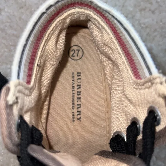 Burberry converse style.