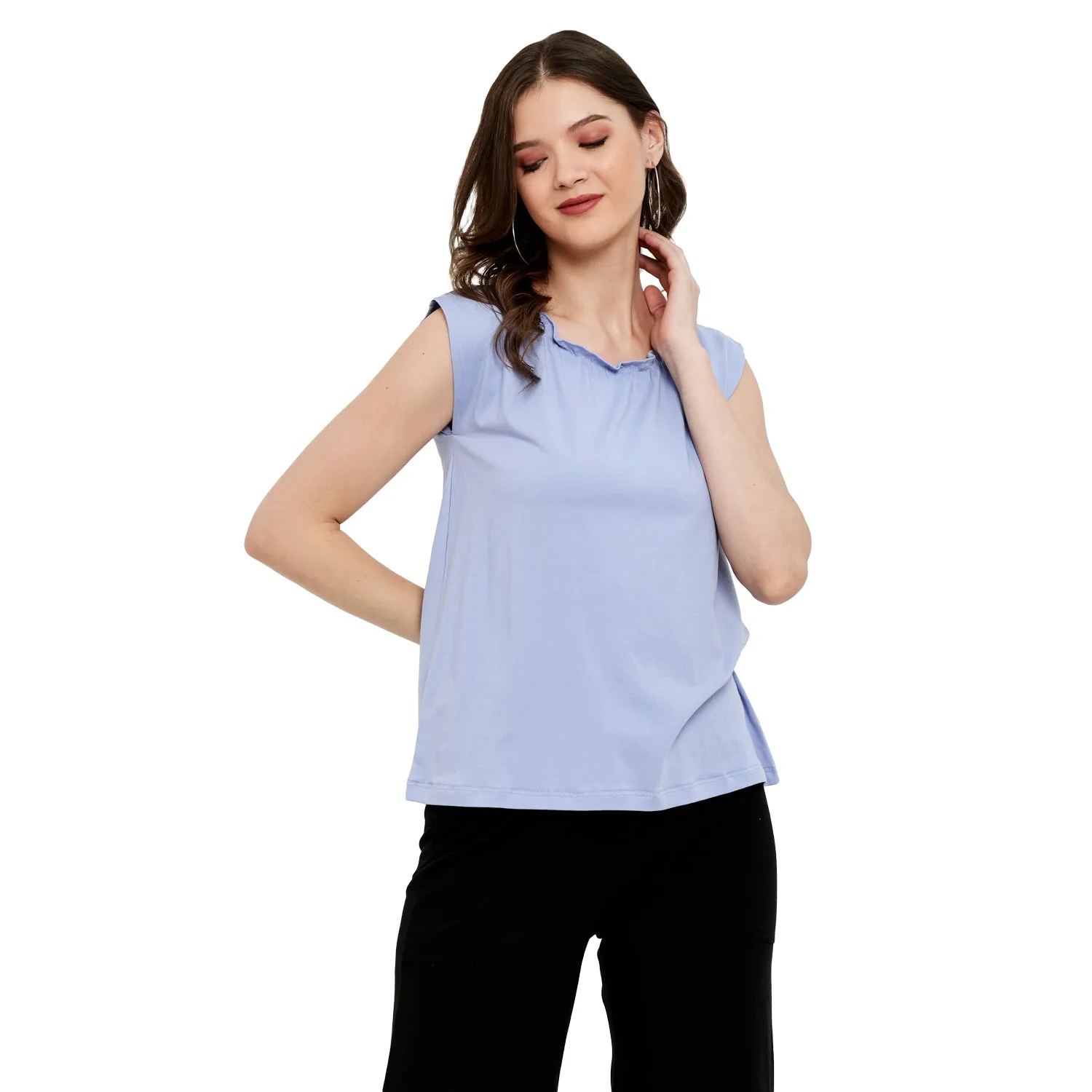 BUTTERFLY NECK TOP