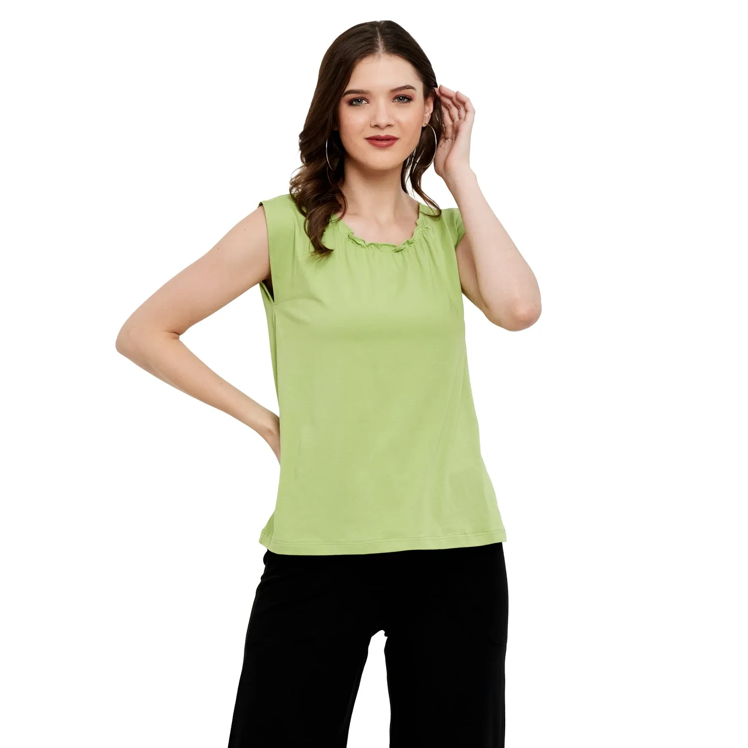 BUTTERFLY NECK TOP