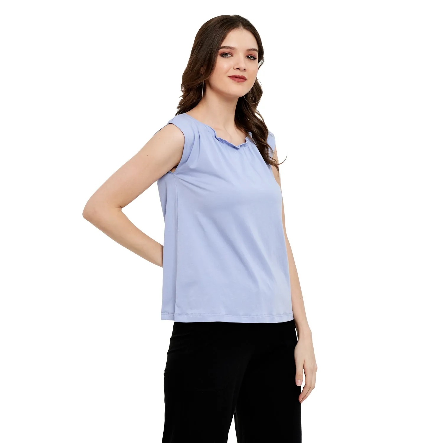 BUTTERFLY NECK TOP