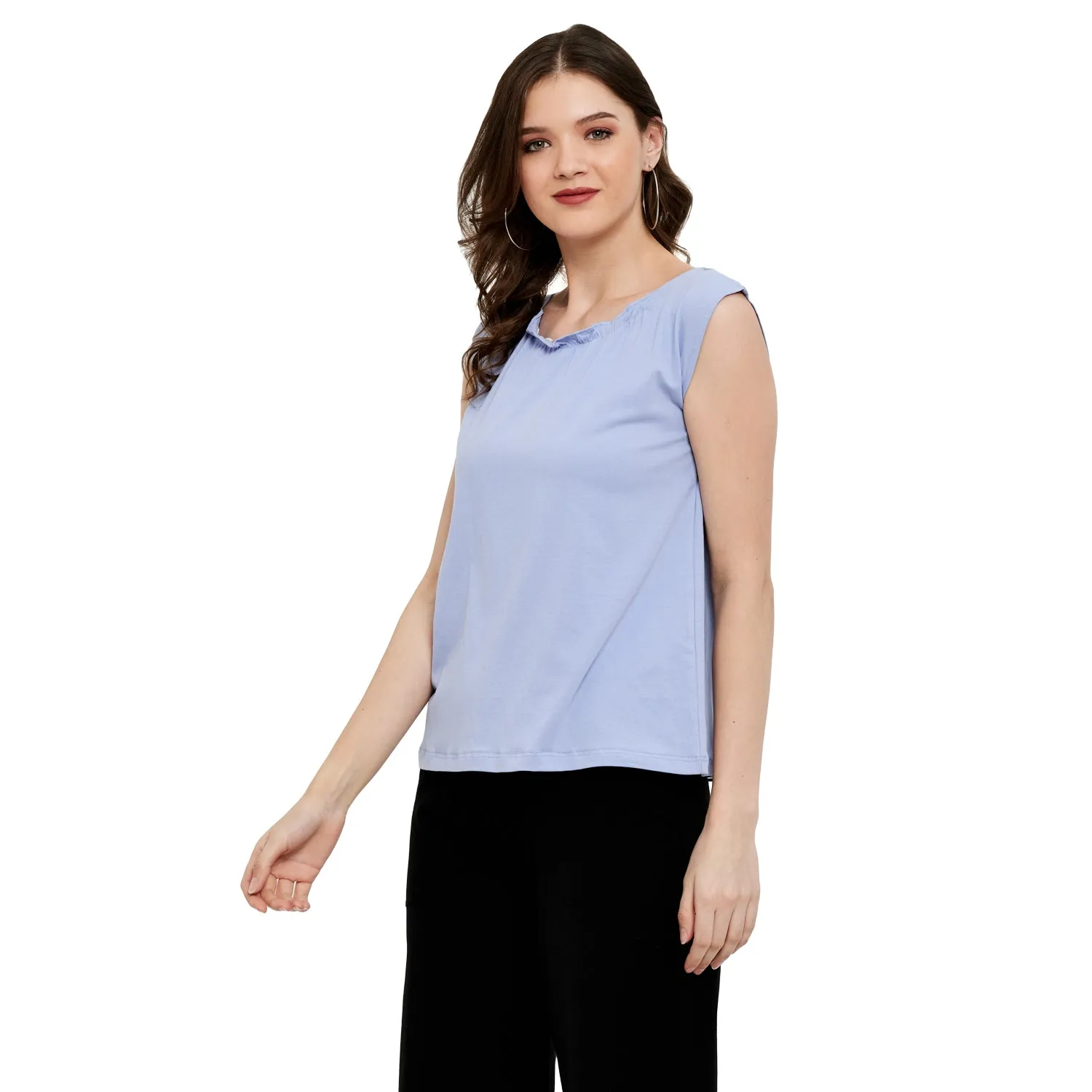 BUTTERFLY NECK TOP