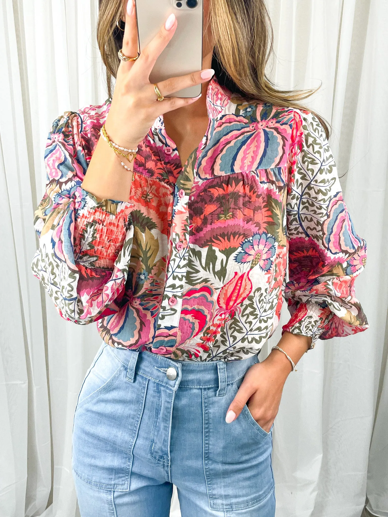 CARLTON BLOUSE - BLUSH