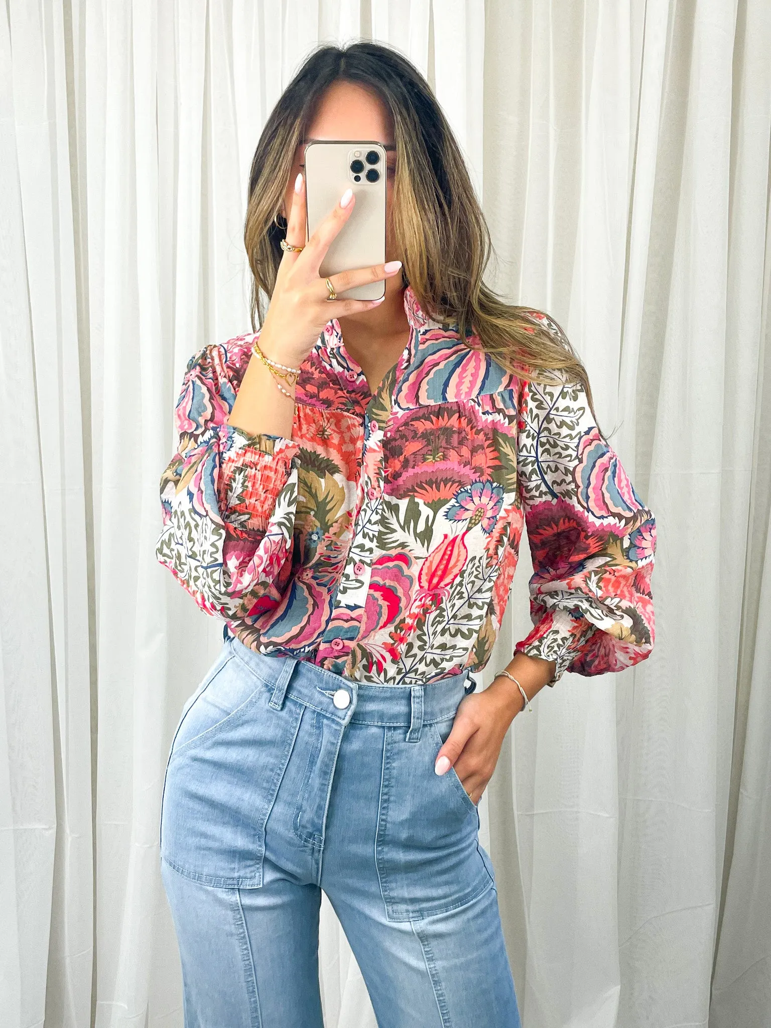 CARLTON BLOUSE - BLUSH