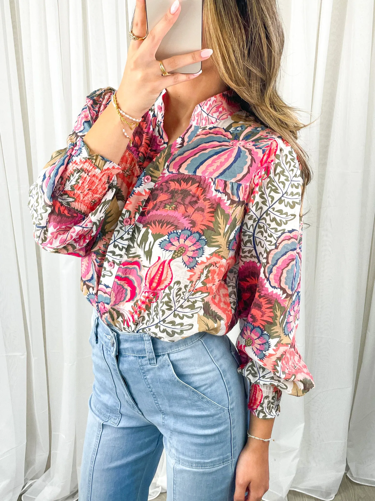 CARLTON BLOUSE - BLUSH